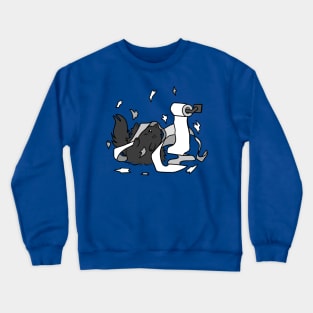 Cat Toilet Paper Mischief Crewneck Sweatshirt